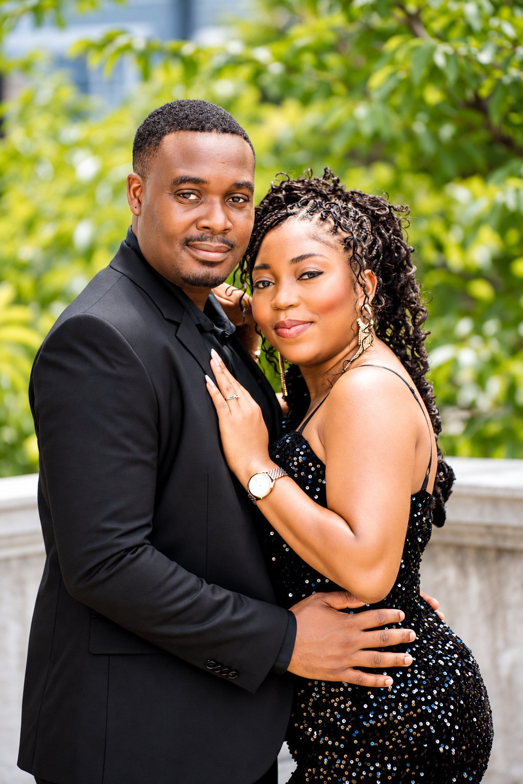 Retouched engagement portrait 01 from Ida + Geovanni’s session