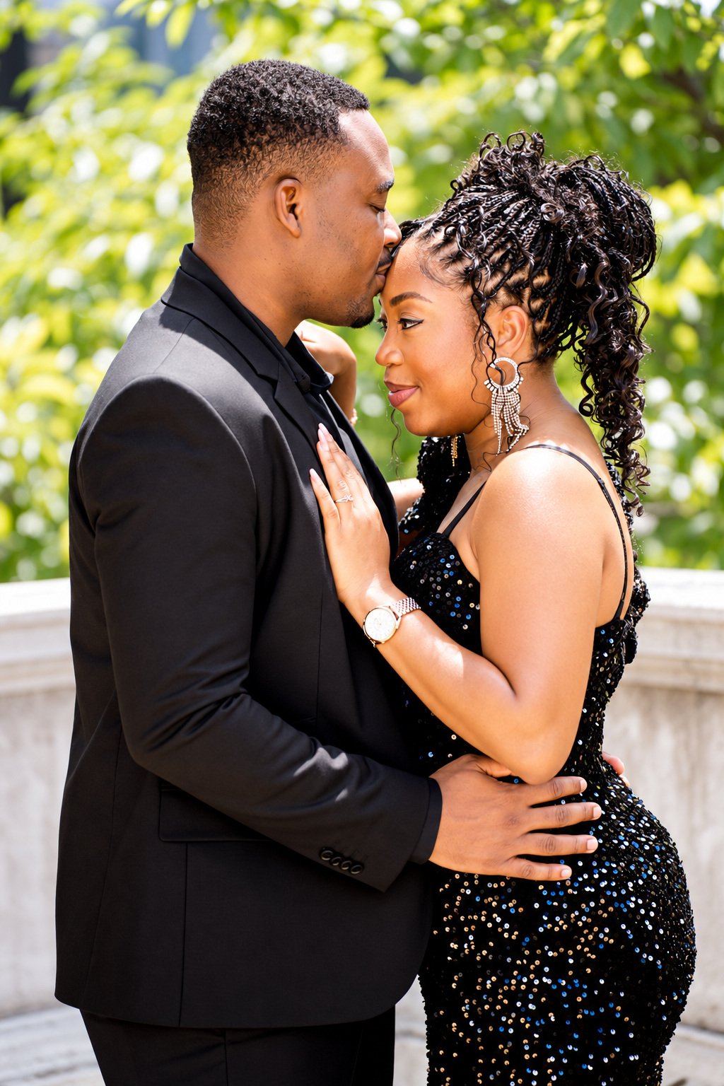 Retouched engagement portrait 16 from Ida + Geovanni’s session