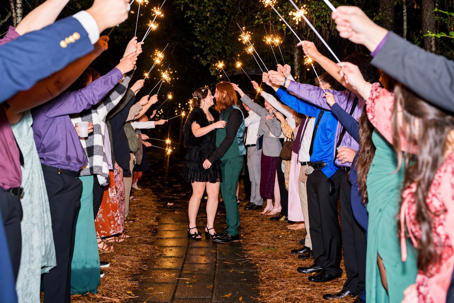 Parker and Olivia’s wedding send-off at Four Oaks Manor
