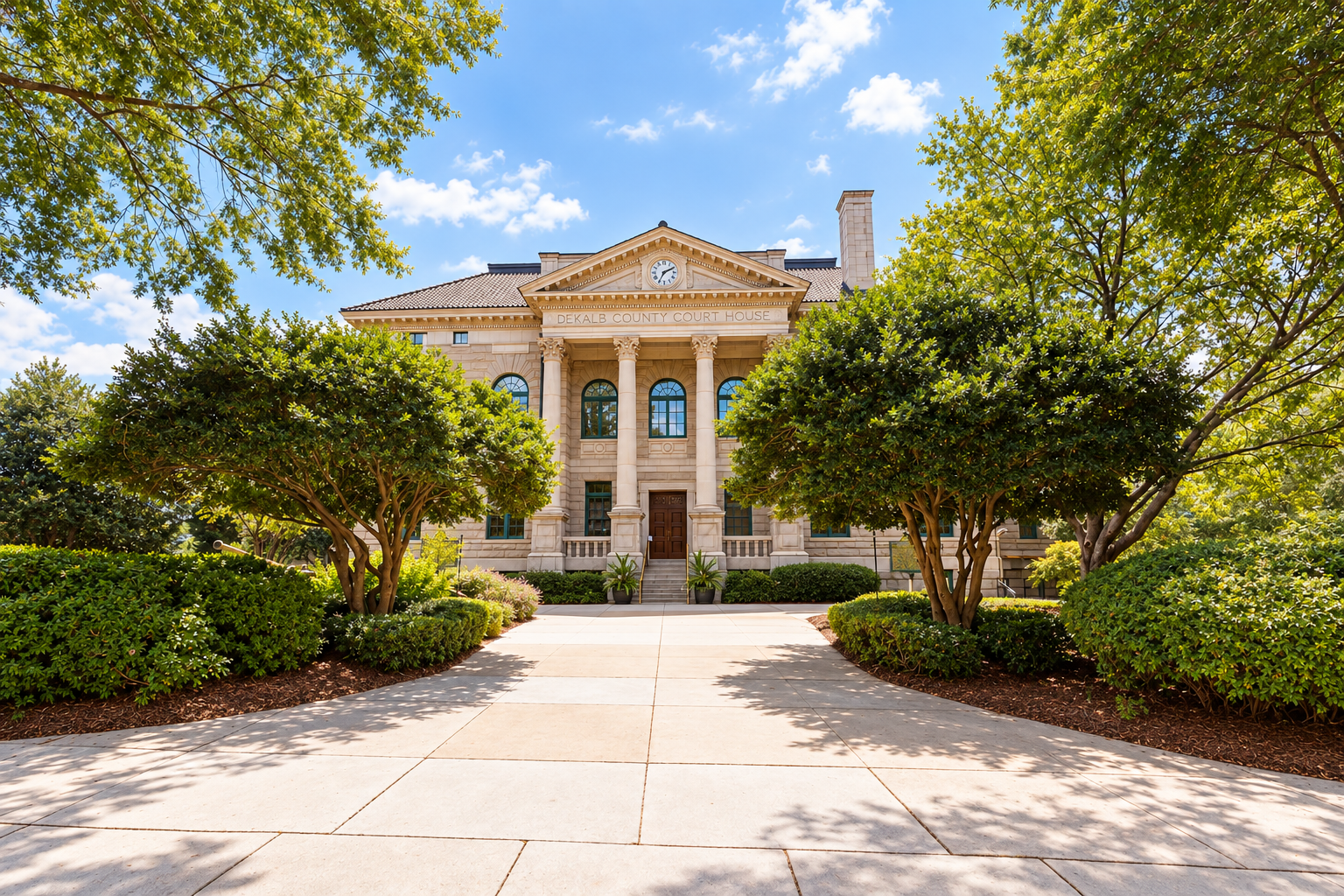 Exterior architecture at Aaliyah and Alex's wedding venue