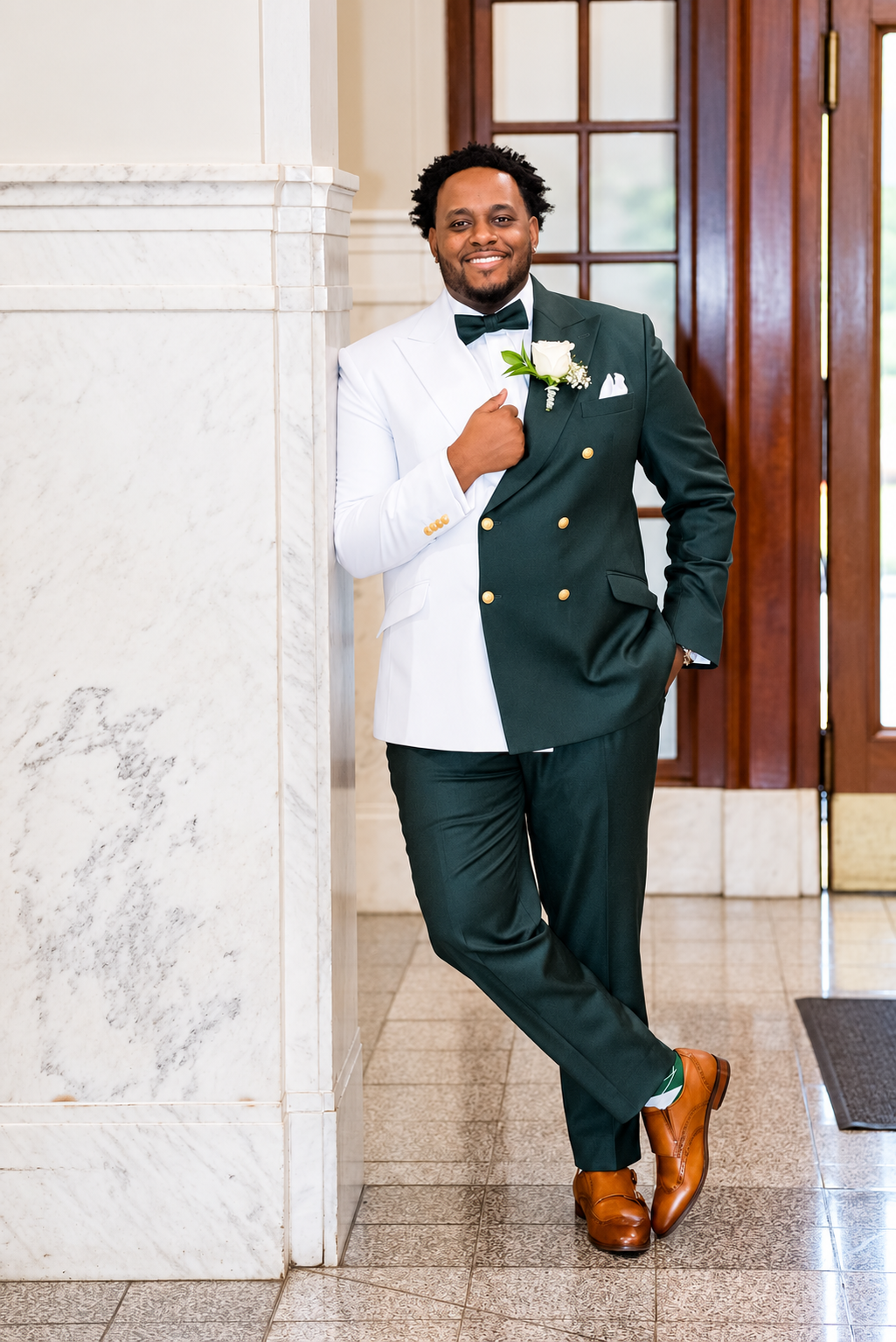 Portrait of Alex before the ceremony