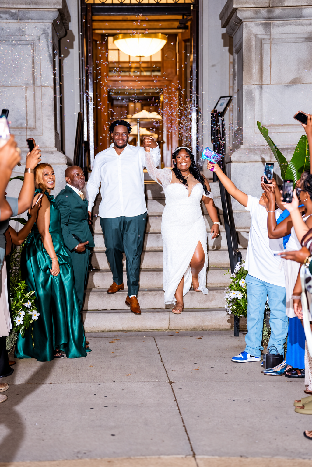 Aaliyah and Alex's wedding farewell