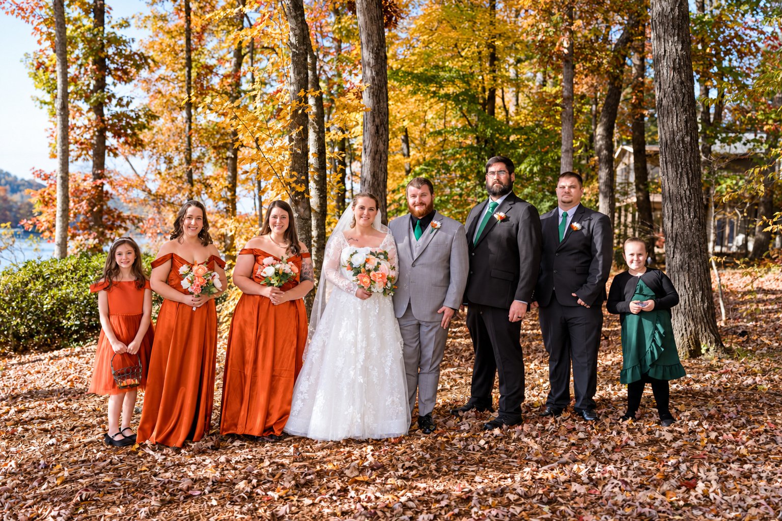 Danielle and Trey—wedding party