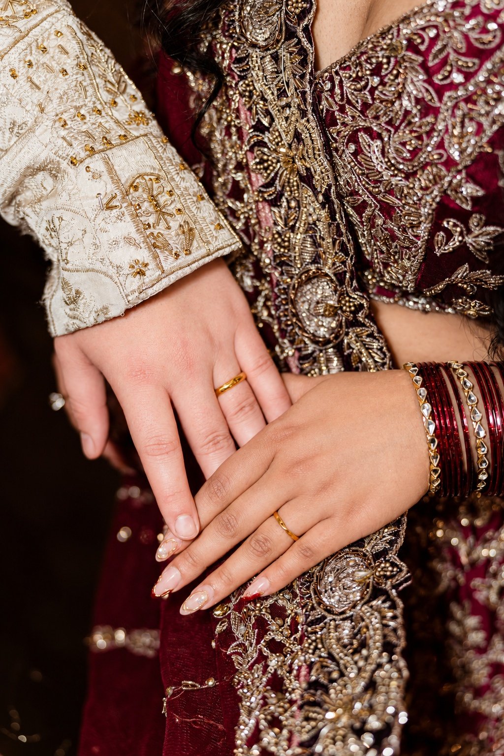 Reeham and Logan—hands and rings