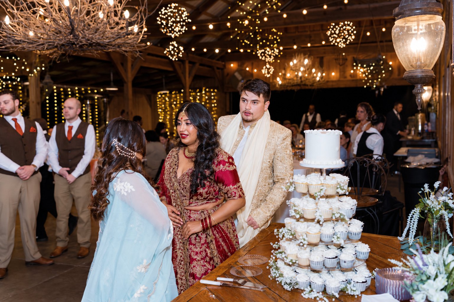 Reeham and Logan—at the cake table