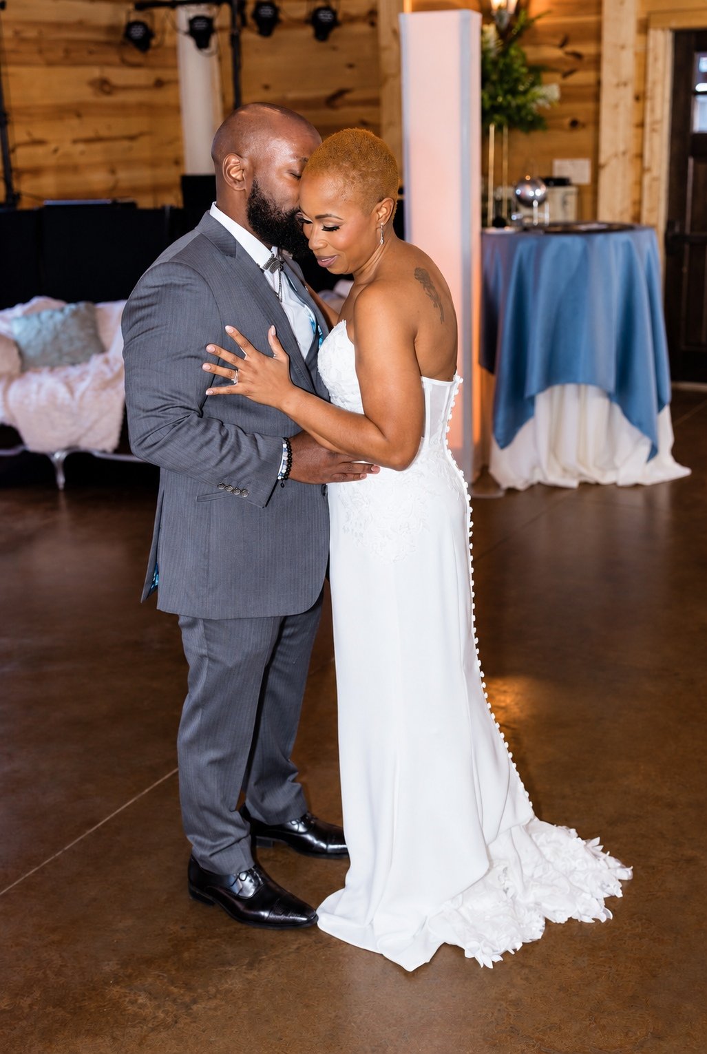 Maurice and Jillian sharing their first dance