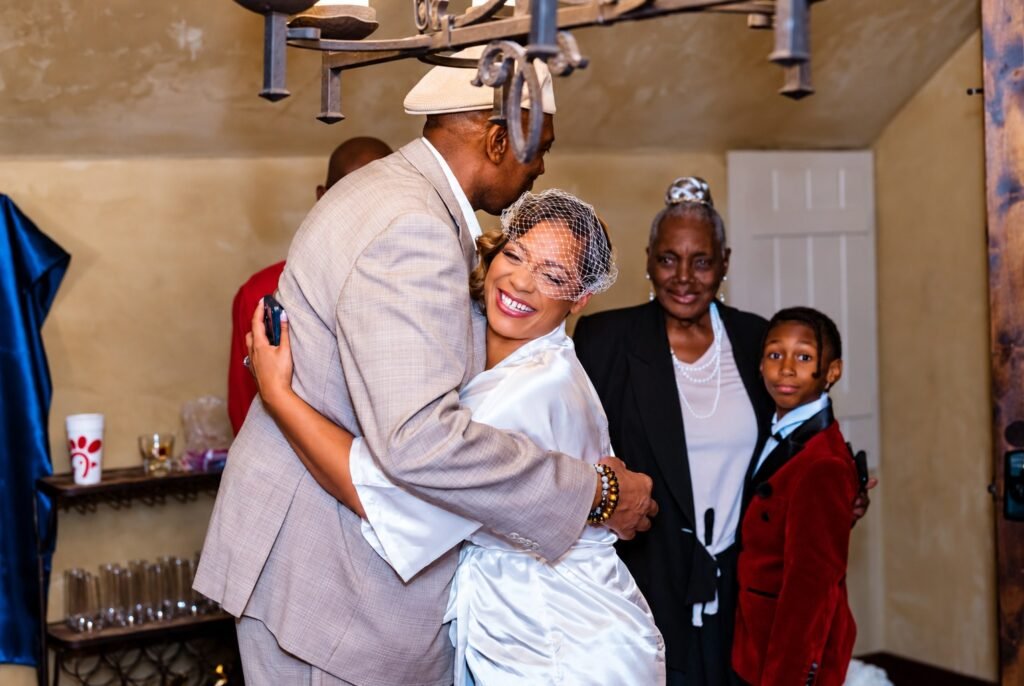 Embrace during preparation at Montaluce Winery in Dahlonega, Georgia.